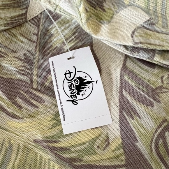 Walt Disney World Tropical Button-Up Linen Shirt Jacket by Spirit Jersey Sz L - Picture 7 of 11